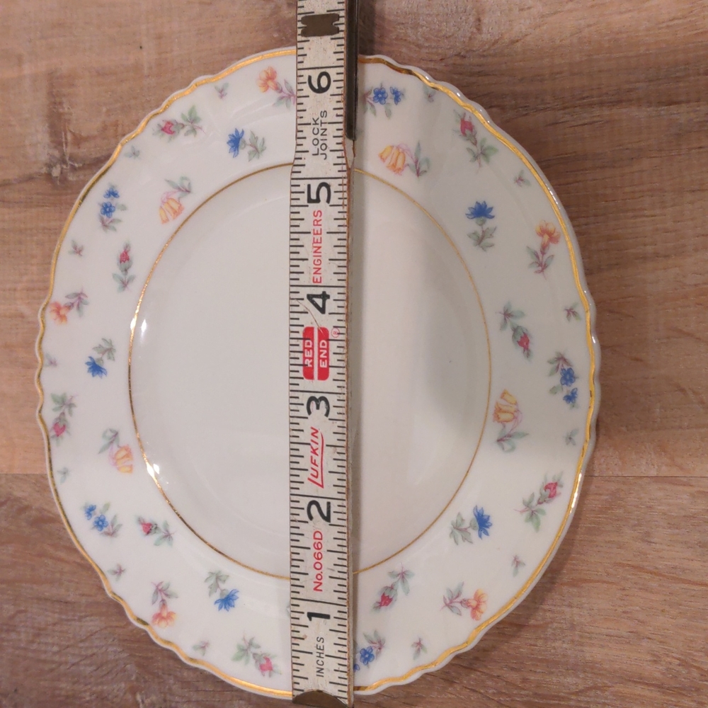 Syracuse China Suzanne pattern bread plate 6.5" diameter perfect condition